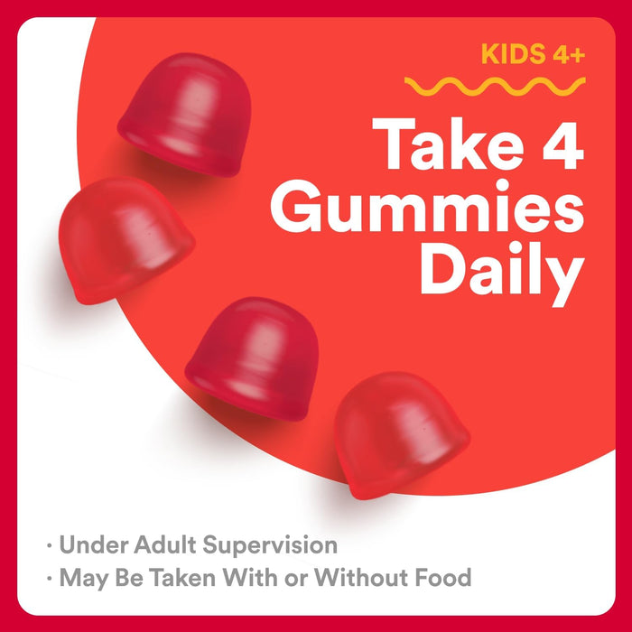 SmartyPants Organic Kids Multivitamin Gummies: Probiotics, Omega 3 (ALA), Vitamin D3, C, Vitamin B12, B6, A, K & Zinc for Immune Support, Biotin, Three Fruit Flavors, 120 Count (30 Day Supply)