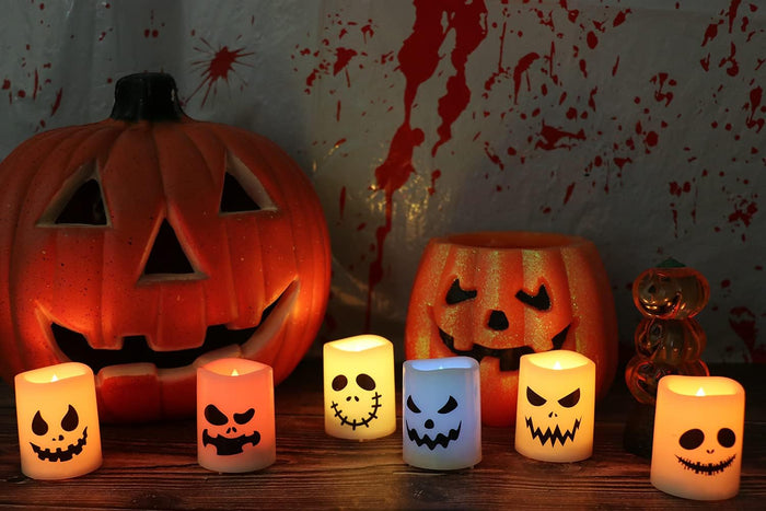 GenSwin Votive Candles Tealight Candles Color Changing 6 Pack