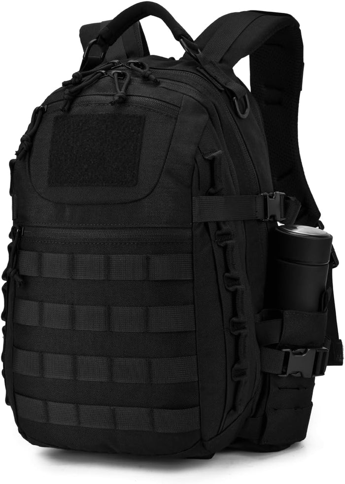 Tactical Backpack for Men: 27L Lightweight Assault Pack,Waterproof and MOLLE System,For Camping, Hiking Daypack in Khaki