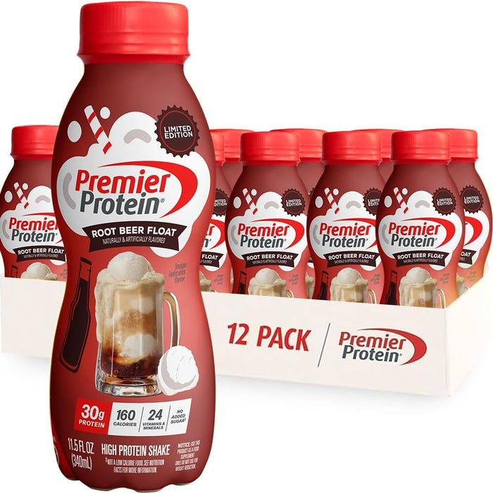 Premier Protein Shake, Café Latte, 30g Protein, 1g Sugar, 24 Vitamins & Minerals, Nutrients to Support Immune Health 11.5 fl oz, 12 Pack