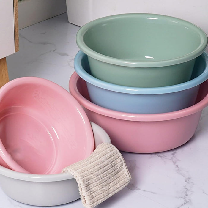 29.5x10cm Blue Dishpan,Plastic Portable Wash Basin,Wash Basin For Baby Bottles,Small Multi Purpose Wash Basin,Cleaning Basin,Household Round Wash Basin Thickened