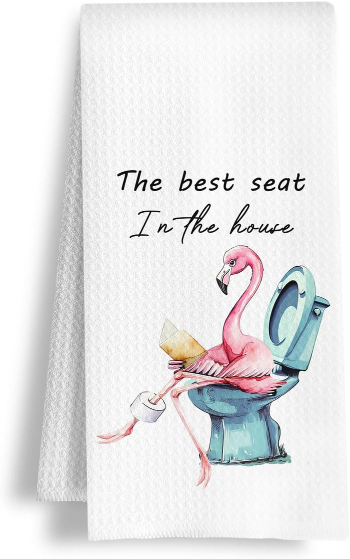Rustic Housewarming Kitchen Towels, Homeowner Hostess Household Gifts Dish Tea Towels, Bless This Home and All Who Enter Decorative Hand Towel for Bathroom Kitchen, 16x24 Inch Set of 4