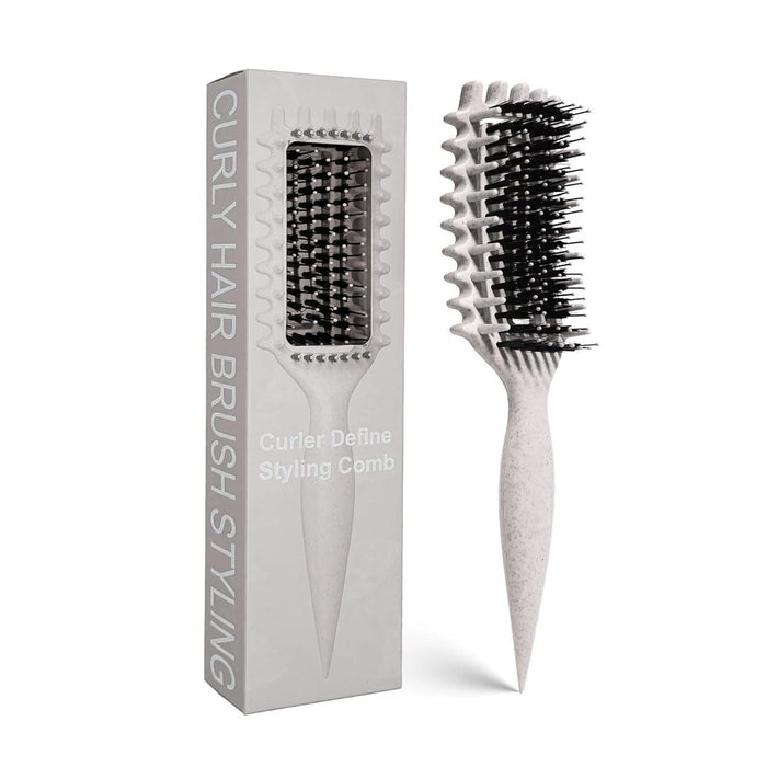Curly Hair Brush Candybrush Curl Defining Brush for Detangling Shaping and Defining Curls for Women, Men, Wet & Dry Hair (Purple)