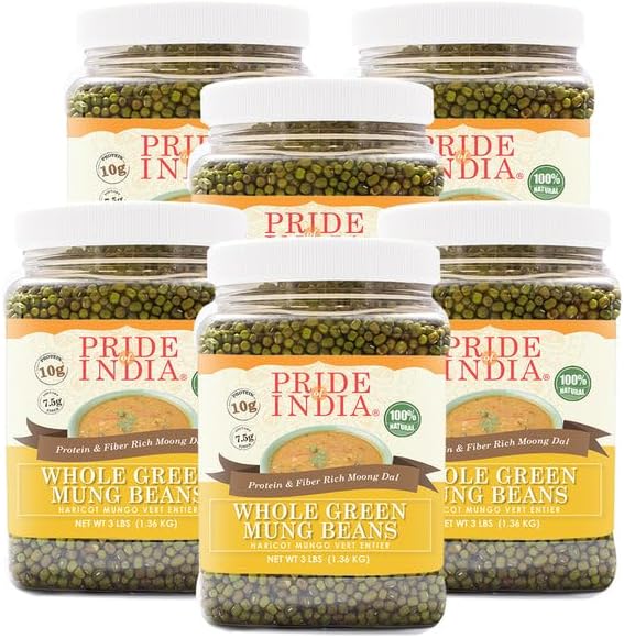 Pride Of India - Indian Bean & Lentil Superfood - Five Delicious Panchratna Dal Mix, 1.5 Pound Jar