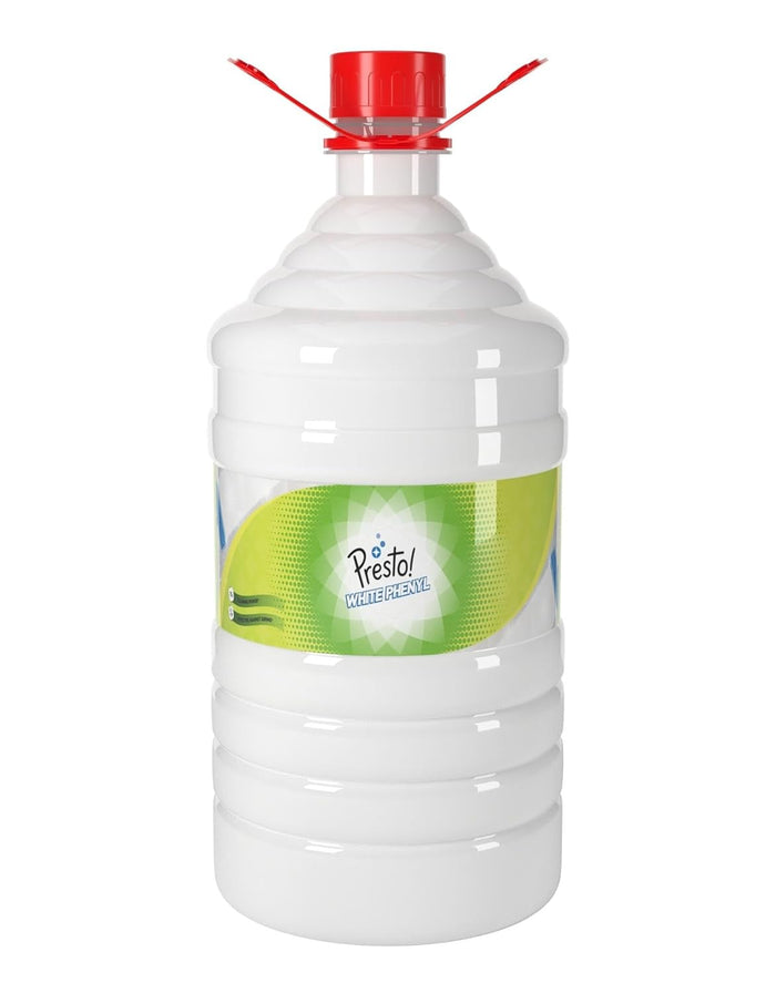 Amazon Brand - Presto! Phenyl Floor Cleaner | 5 Litre | Suitable For Hospitals, Homes, Offices | 10X Cleaning Power | Fights Germs