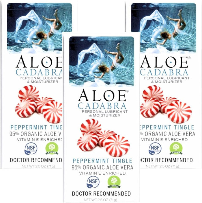 Aloe Cadabra Natural Water Based Personal Lubricant and Vaginal Moisturizer, Organic Aloe Lube for Men, Women and Couples, Non-Staining, pH Balanced (Unscented 5.5 Ounces, 1 Pack)