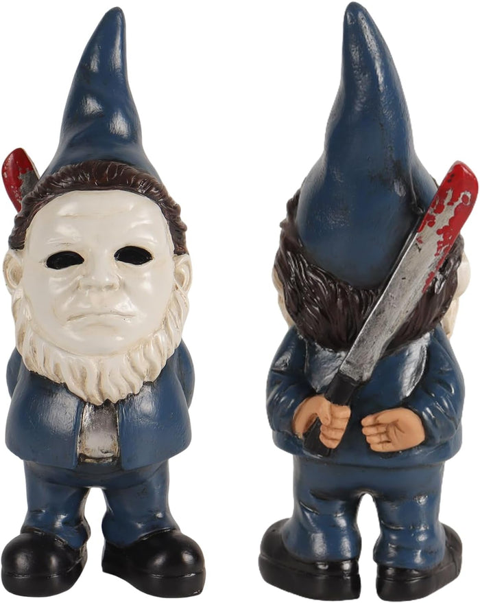 Horror Decor Halloween Decorations Indoor Garden Gnome Garden Statue Home Décor (red)