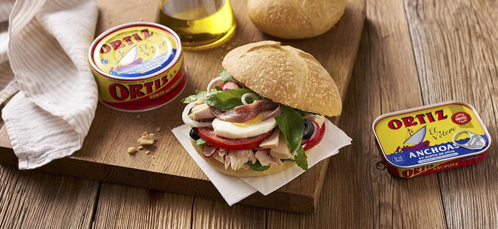 Ortiz White Tuna in Olive Oil, Fresh Tender Slices, Spanish Wild Caught Tuna, High in Protein and Omega 3 Fats, Excellent in Salad, Pasta or Sandwiches - No Need to Add Mayo, 3.95oz Can (Pack of 6)