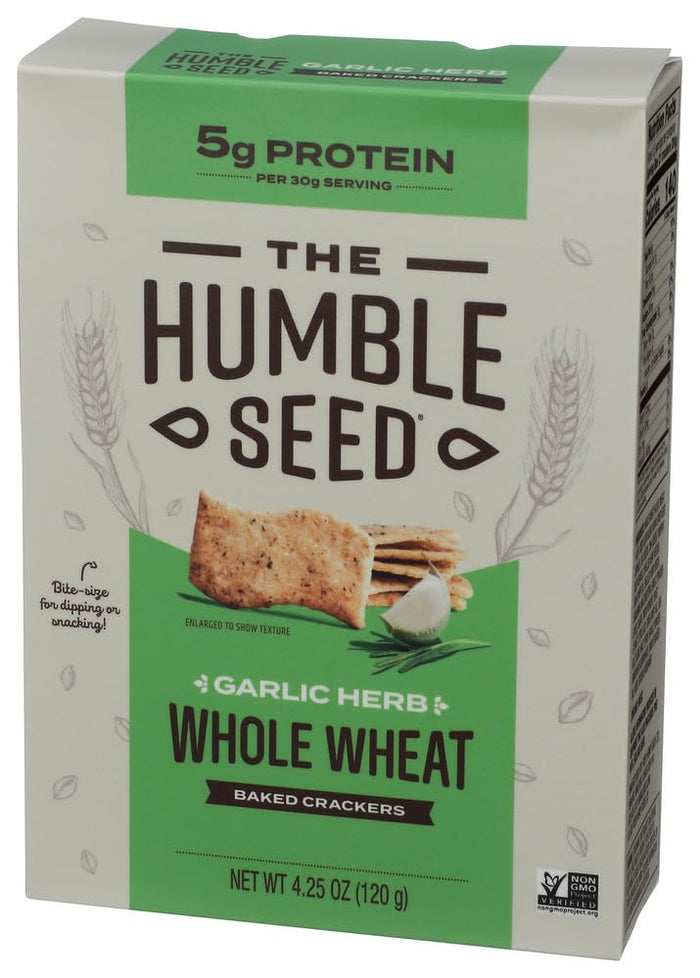 The Humble Seed Garlic Herb Crackers, 4.25 OZ