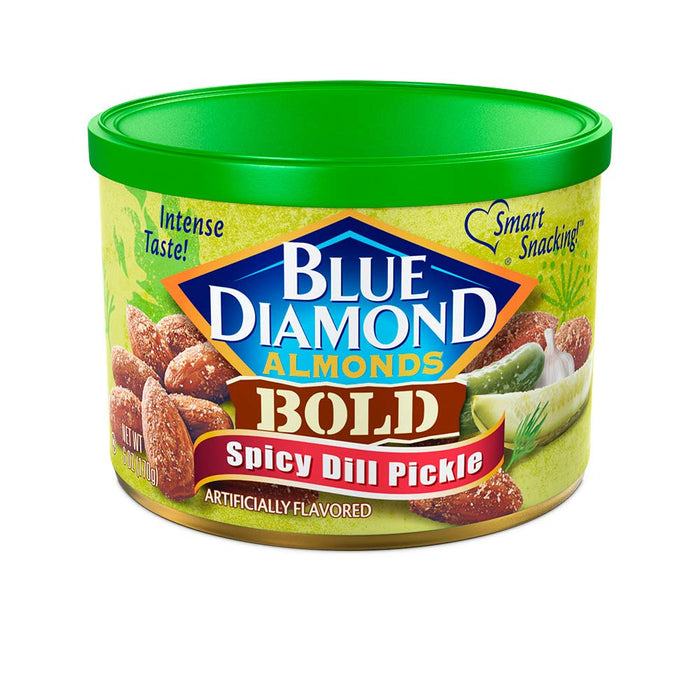 Blue Diamond Almonds, Made with Mike’s Hot Honey Infused with Chilies For a Perfect Sweet and Spicy Snack Nut Combination, 6oz. Can