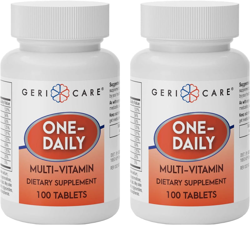 GeriCare One-Daily Multi-Vitamin Tablets Dietary Suplement 100 Count (Pack of 1)