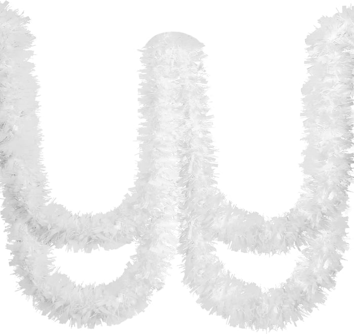 Dingion 59 Feet Christmas Tinsel Garlands Metallic Twist Garland Hanging Garland Ornaments for Halloween Christmas Tree Party Supplies Indoor and Outdoor Decoration(Shinny,Red Green Silver)
