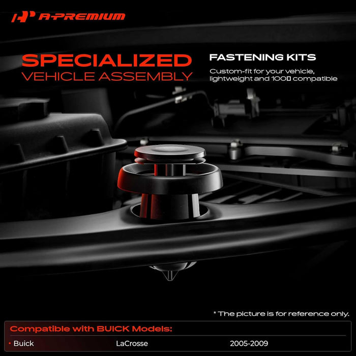 A-Premium 190 PCS (19-Type) Car Retainer Clips Kit Compatible with Buick LaCrosse 2005-2009 Bumper Cover Door Trim Panel Auto Push Pin Plastic Rivet Fastener Replacement Set, w/Removal Tool