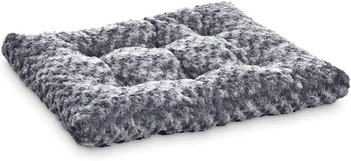Amazon Basics Cat and Dog Bed and Crate Pad, Machine Washable, Indoor, 23 x 18 x 2.5 inches, Gray