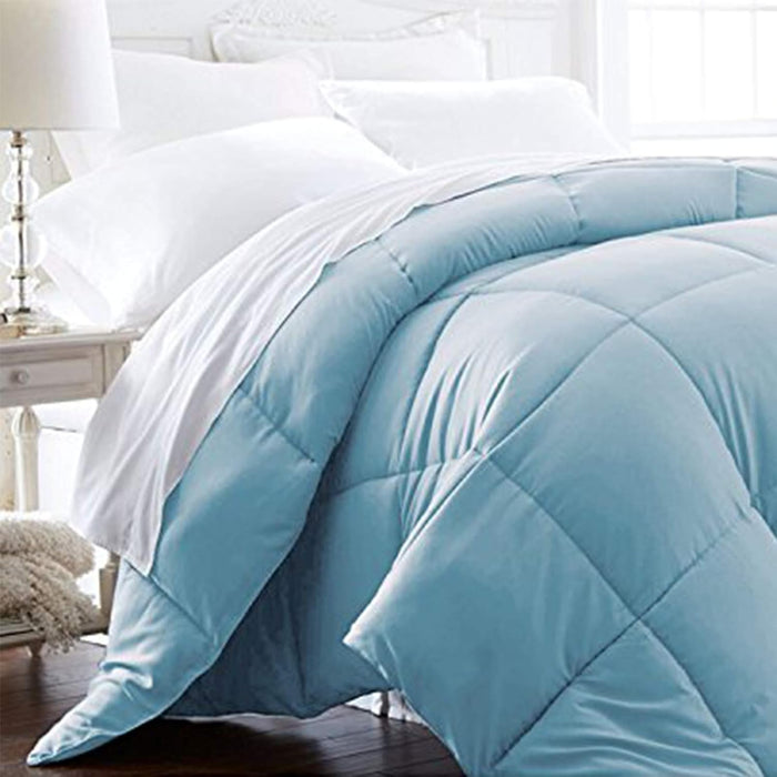 Beckham Hotel Collection Full/Queen Size Comforter - 1600 Series Down Alternative Home Bedding & Duvet Insert - Pure White