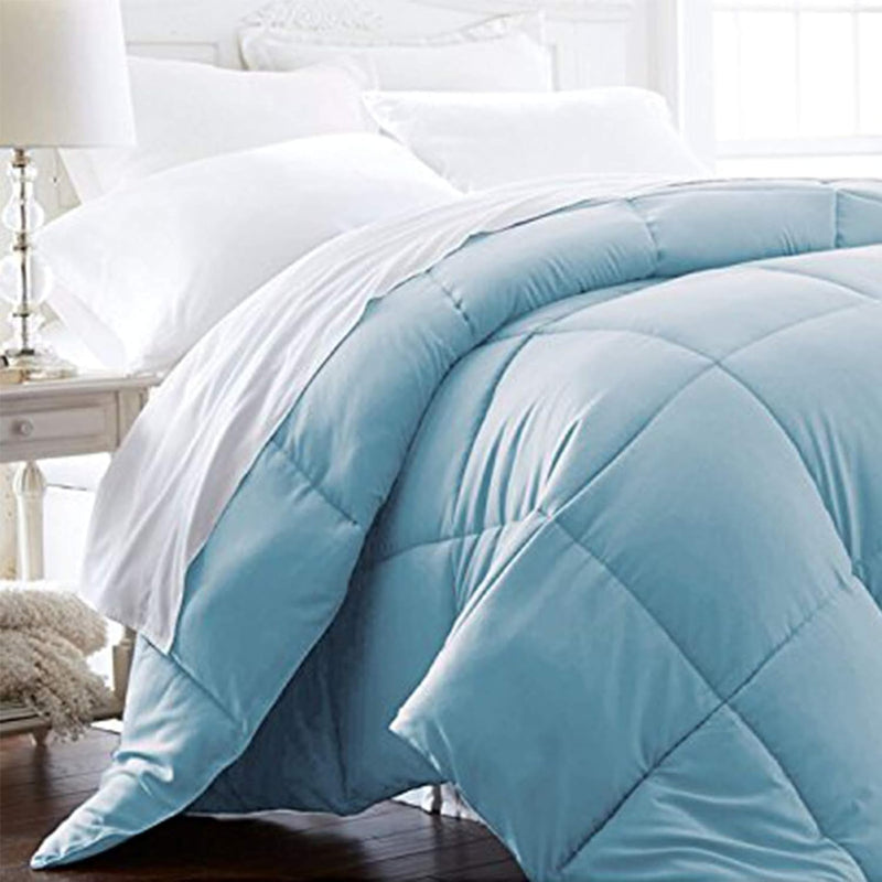 Beckham Hotel Collection Full/Queen Size Comforter - 1600 Series Down Alternative Home Bedding & Duvet Insert - Pure White
