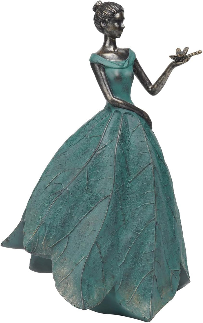 Guichifun Fairy Statues Solar Outdoor Lights - Resin Garden Figurines Decorations for Patio Yard Lawn Decor Housewarming Gardening Gifts for Women Mom 7.4 x 5.3 x 12 Inch