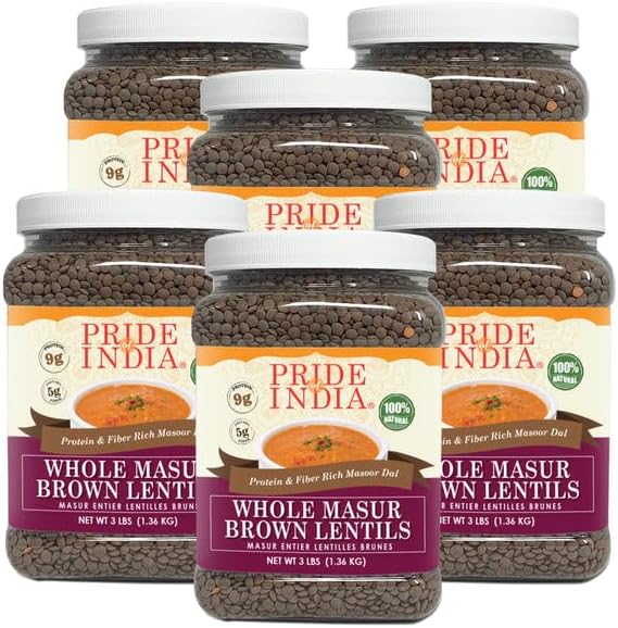 Pride Of India - Indian Bean & Lentil Superfood - Five Delicious Panchratna Dal Mix, 1.5 Pound Jar