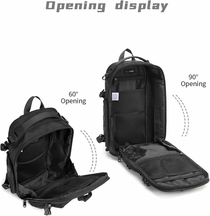 Sling Bag Tactical Sling Backpack Anti Theft Shoulder Crossbody Bag Water Resistant Travel Bag for 12.9 Inch Ipad