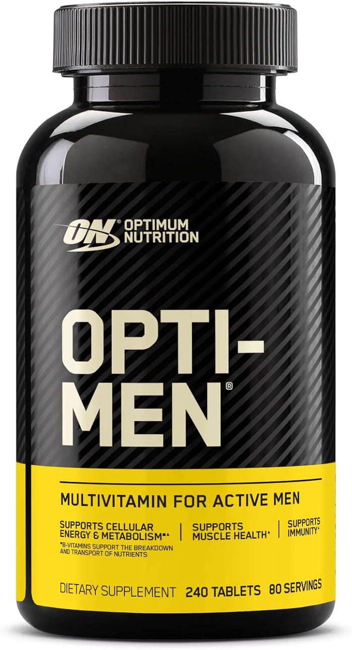 Optimum Nutrition Opti-Men, Vitamin C, Zinc and Vitamin D, E, B12 for Immune Support Mens Daily Multivitamin Supplement, 90 Count (Packaging May Vary)