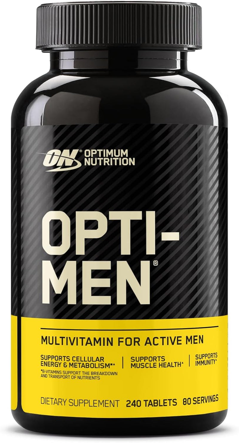 Optimum Nutrition Opti-Men, Vitamin C, Zinc and Vitamin D, E, B12 for Immune Support Mens Daily Multivitamin Supplement, 90 Count (Packaging May Vary)