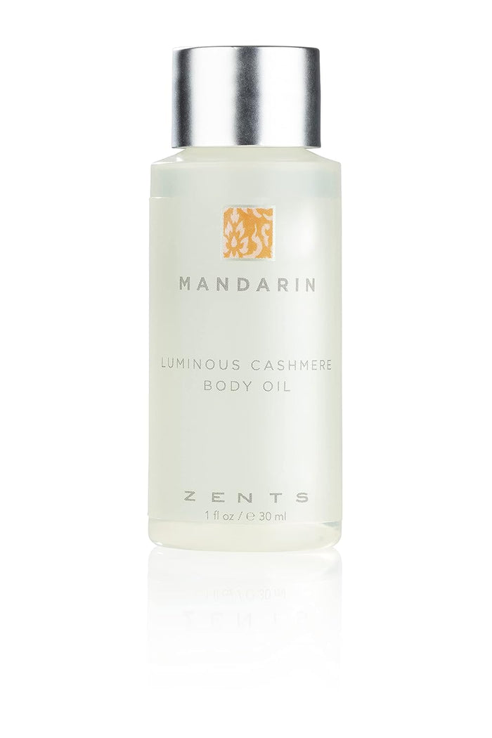 Zents Luminous Cashmere Body Oil (Earth Fragrance) | Moisturizing Body Oil with Vitamin E & Organic Coconut Oil | Softens & Smooths Skin | 8 fl oz
