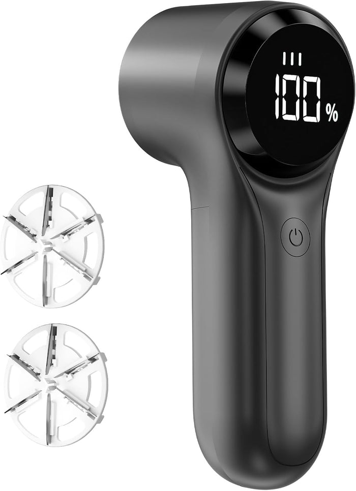 Fabric Shaver, Electric Lint Remover, Rechargeable Lint Shaver, Household Essentials for Clothes, Upholstery, Furniture, Sweater Defuzzer to Remove Pilling, Battery Operated, Birch
