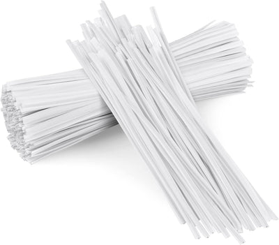 500 Pcs Black Twist Ties, 5" Plastic Twist Ties for Bags, Household & Office Use