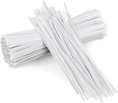 500 Pcs Black Twist Ties, 5" Plastic Twist Ties for Bags, Household & Office Use