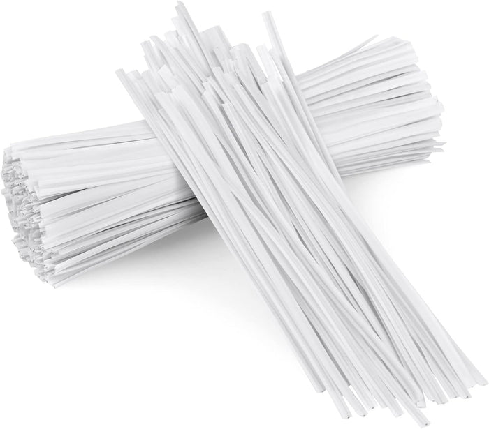 500 Pcs Black Twist Ties, 5" Plastic Twist Ties for Bags, Household & Office Use
