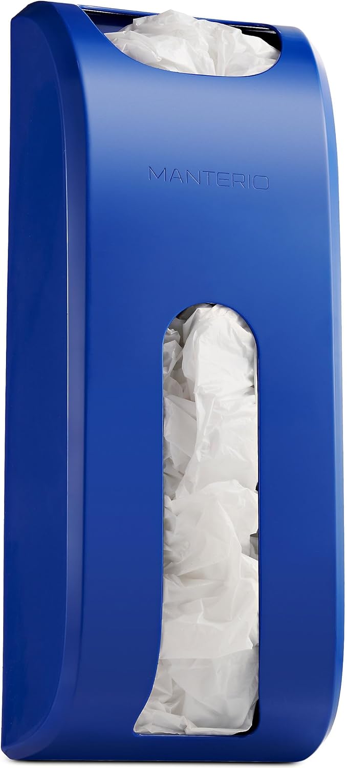 Wall-Mount Grocery Bag Dispenser | Space-Saving Design | Easy Install | Smudge-Proof, Fingerprint-Resistant | White | Holds Most Bags for Maximum Storage