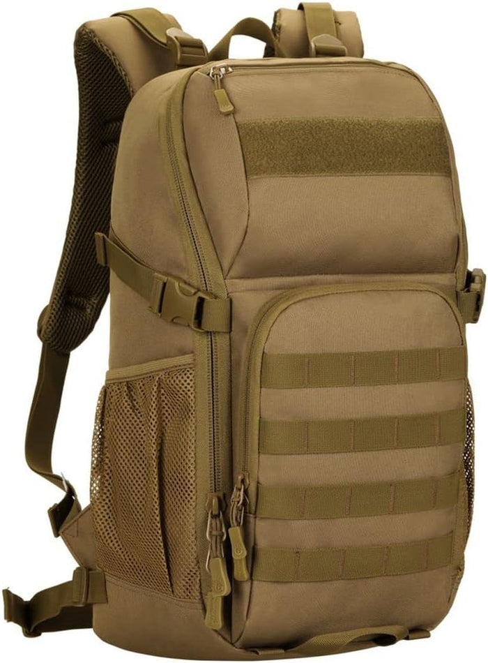 HUNTVP Tactical Backpack Military MOLLE Backpack Hunting Rucksack Gear Assault Pack 25L WR（Black）