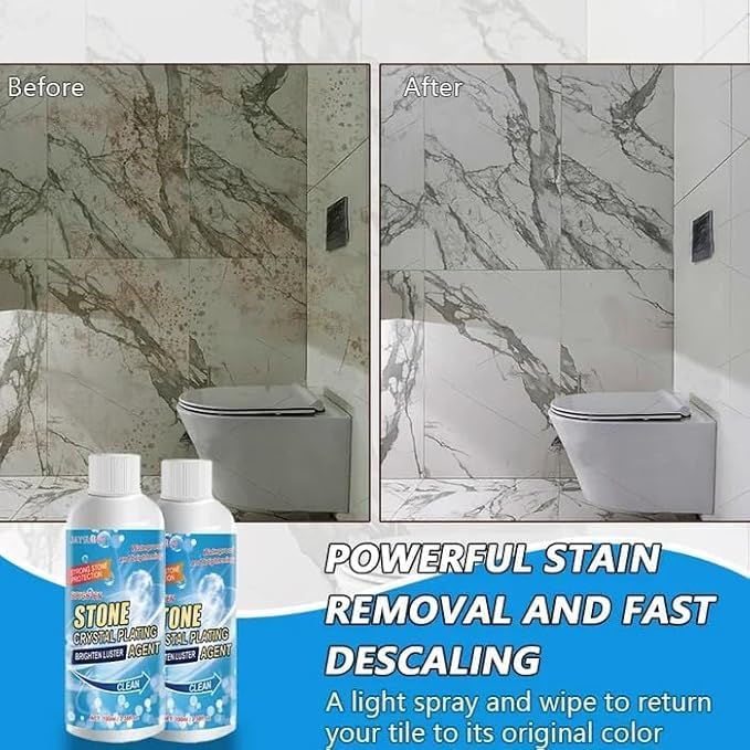 PARSE PERSONAL CARE Multi-Surface Stain Remover Cleaner Nano Stone Crystal Plating Agent, Marble Stone Cleaner Polished For Marble, Floor, Tile & Ceramic Stain Remover