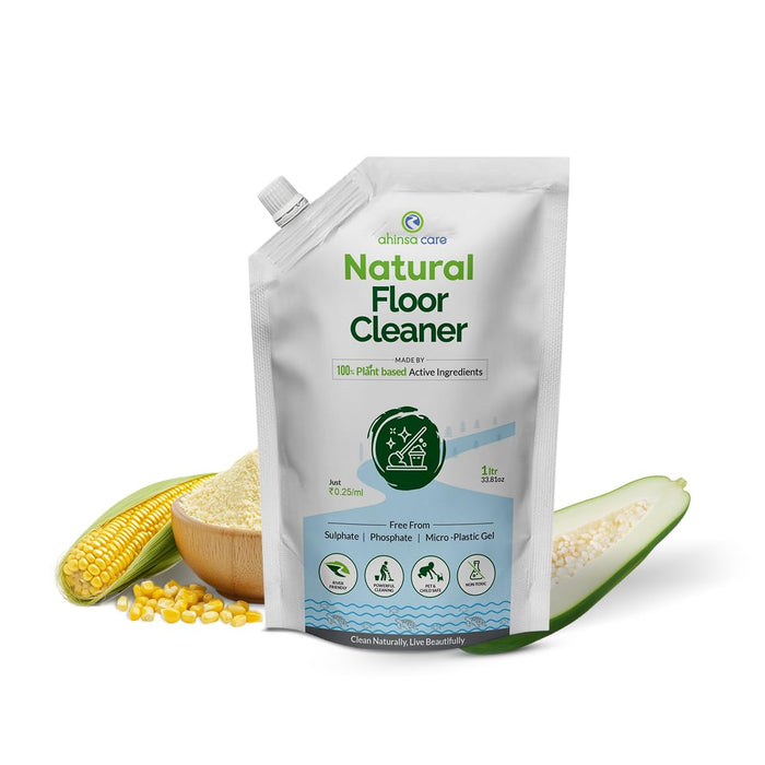 Ahinsa Care Natural Floor Cleaner 5L | Eco-Friendly & Plant-Based | Chemical-Free & Non-Toxic | Safe for Kids & Pets | Multipurpose Cleaner