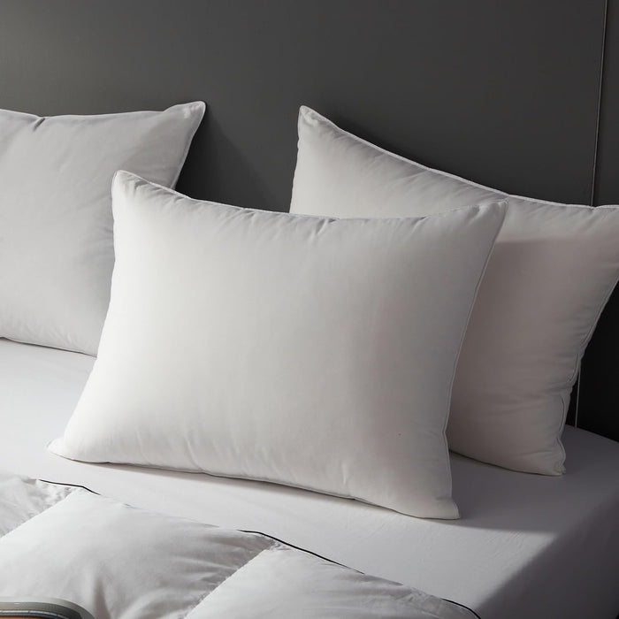 Globon Ultra Soft Down Pillow King Size, All Down Filled Bed Pillow for Sleeping, 100% Cotton Shell 500 Thread Count, Soft Hotel Collection Down Feather Pillow 20" x 36" 1 Pack
