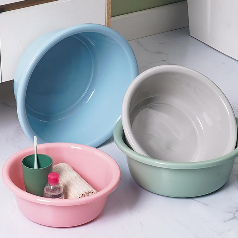 29.5x10cm Blue Dishpan,Plastic Portable Wash Basin,Wash Basin For Baby Bottles,Small Multi Purpose Wash Basin,Cleaning Basin,Household Round Wash Basin Thickened