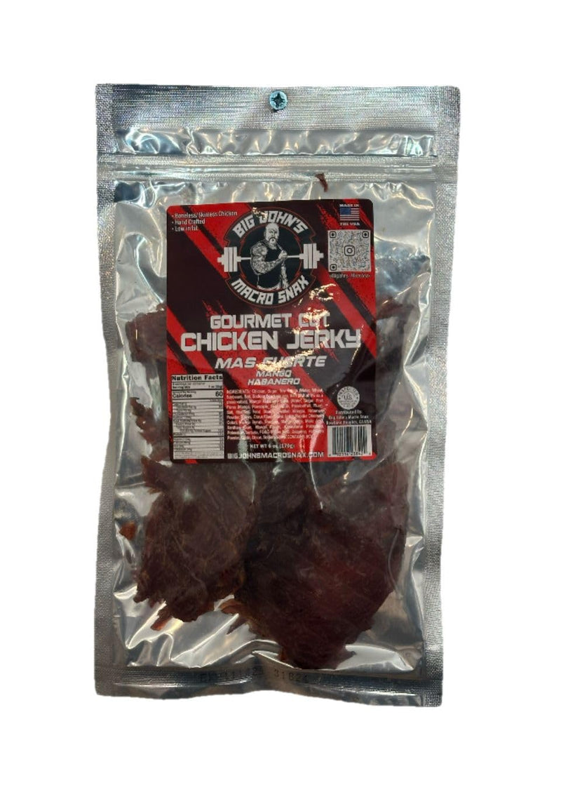 Big John's Macro Snax Anabolic Window Sweet & Spicy Brisket jerky for humans – High-Protein, Outdoor Snack Keto-Friendly, Low Fat, Post-Workout Fuel, Healthy Snack, Gourmet Jerky, On-the-Go – 6 Oz