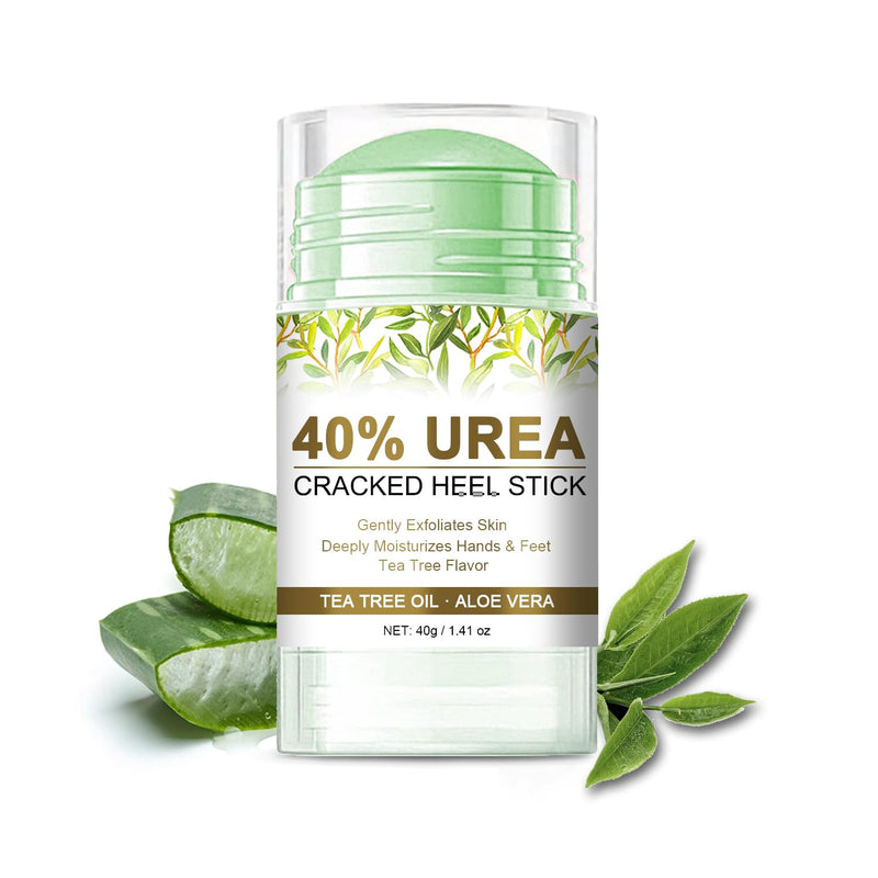 Urea Cream 40 Percent for Dry, Cracked Heels and Feet with Coconut Oil & Vanilla Planifolia, Callus Remover and Skin Softener, Maximum Strength Foot & Hand Cream – 1.41 oz
