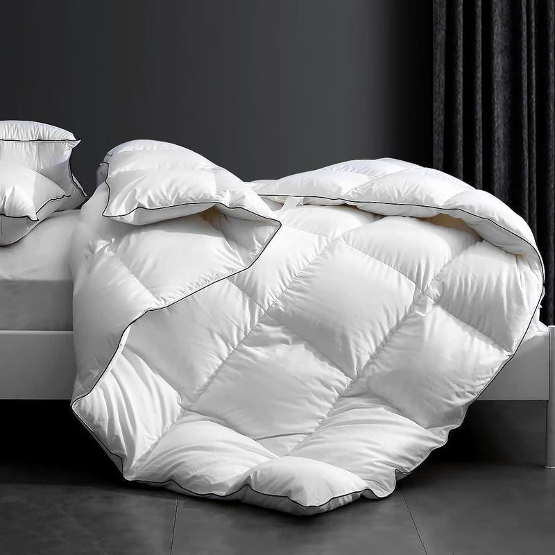 Luxury Down Fiber Comforter King Size Bed Comforter-Ultra-Soft & Cozy Hotel Collection Duvet Insert, Fluffy & Comfortable - King Size(106” X 90”)