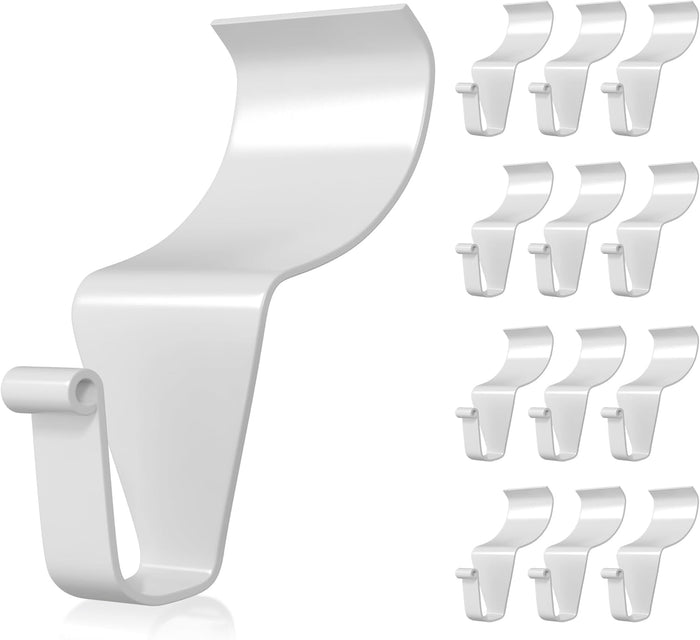 Vinyl Siding Hooks (50 Pack), Heavy Duty Stainless Steel Vinyl Siding Hangers, Low Profile No Hole Siding Clips for Hanging Outdoor Lights Wreath Christmas Decorations
