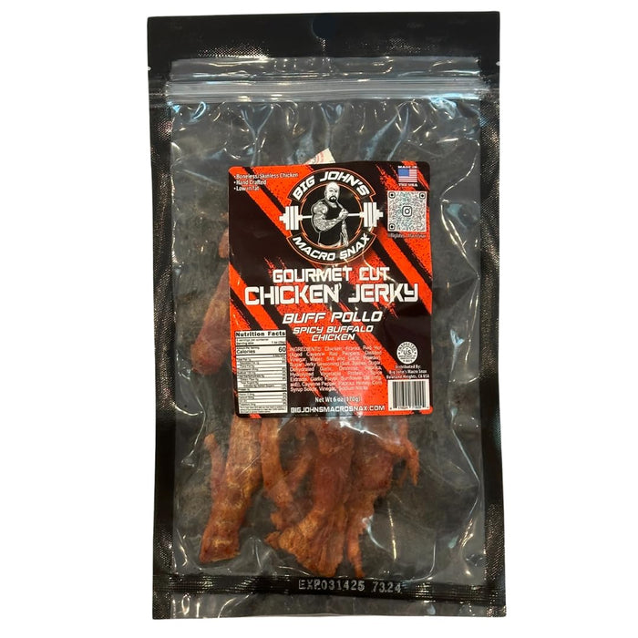 Big John's Macro Snax Anabolic Window Sweet & Spicy Brisket jerky for humans – High-Protein, Outdoor Snack Keto-Friendly, Low Fat, Post-Workout Fuel, Healthy Snack, Gourmet Jerky, On-the-Go – 6 Oz