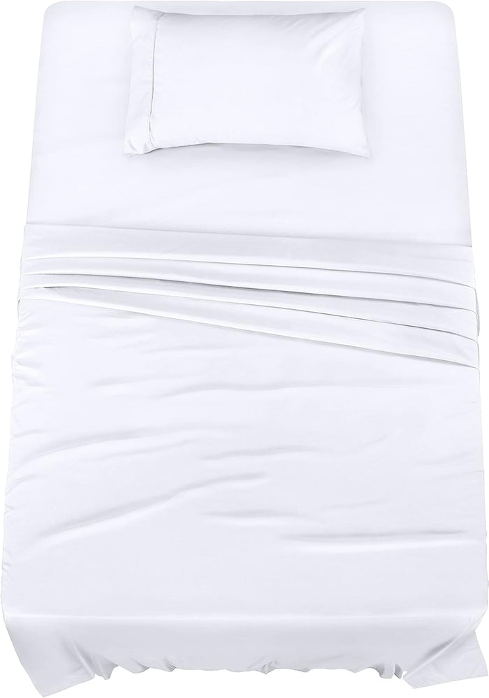 Utopia Bedding King Sheet Set 4 Piece Bed Sheets for King Size Bed, Hotel Luxury, Extra Soft, Cooling Bed Sheets - Wrinkle, and Fade Resistant (White)