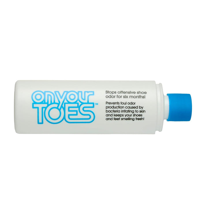 On Your Toes Natural Foot and Shoe Odor Eliminator –Shoe Deodorizer with Body Powder to Neutralize Smelly Odors – Long-Lasting, Fast-Acting Foot Powder for Kids and Adults (4 Pack)