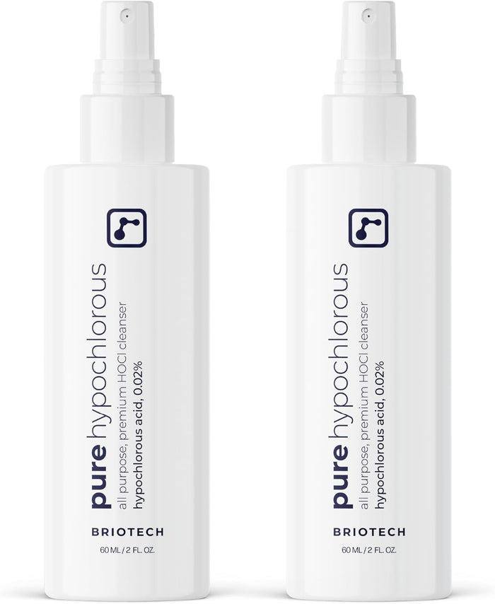 BRIOTECH Pure Hypochlorous Acid Spray and Cleanser, Original Premium HOCl Topical Solution, Multi-Purpose Cleaner, Family Approved & Pet Friendly, 8 fl oz