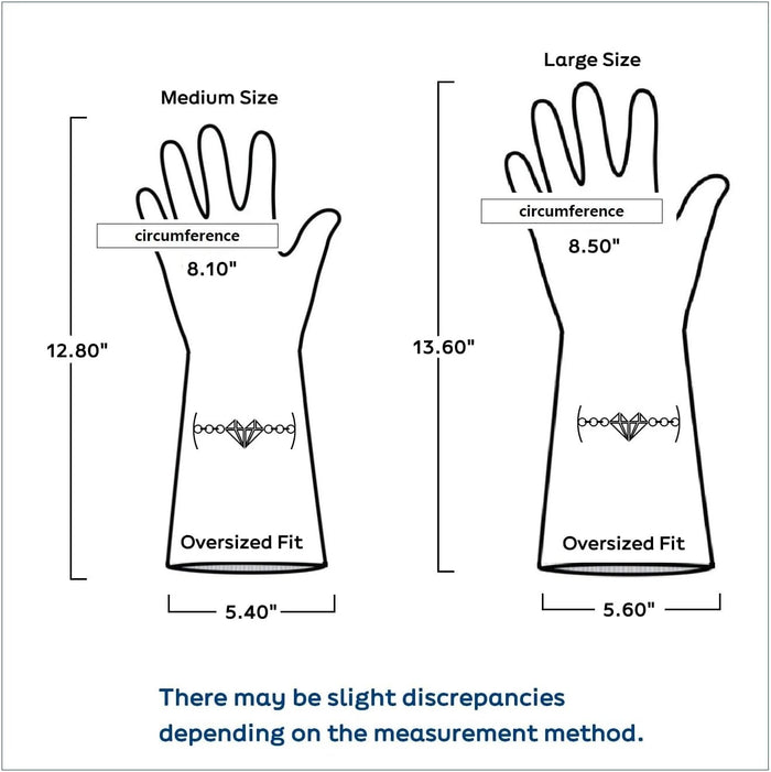 Myungjin 2 Pairs Reusable Waterproof Non-Slip Honeycomb Grip Latex Rubber Gloves with Hang-Dry Hooks/Hanging Loops for Dishwashing Household Cleaning Cooking (Medium OverFit)