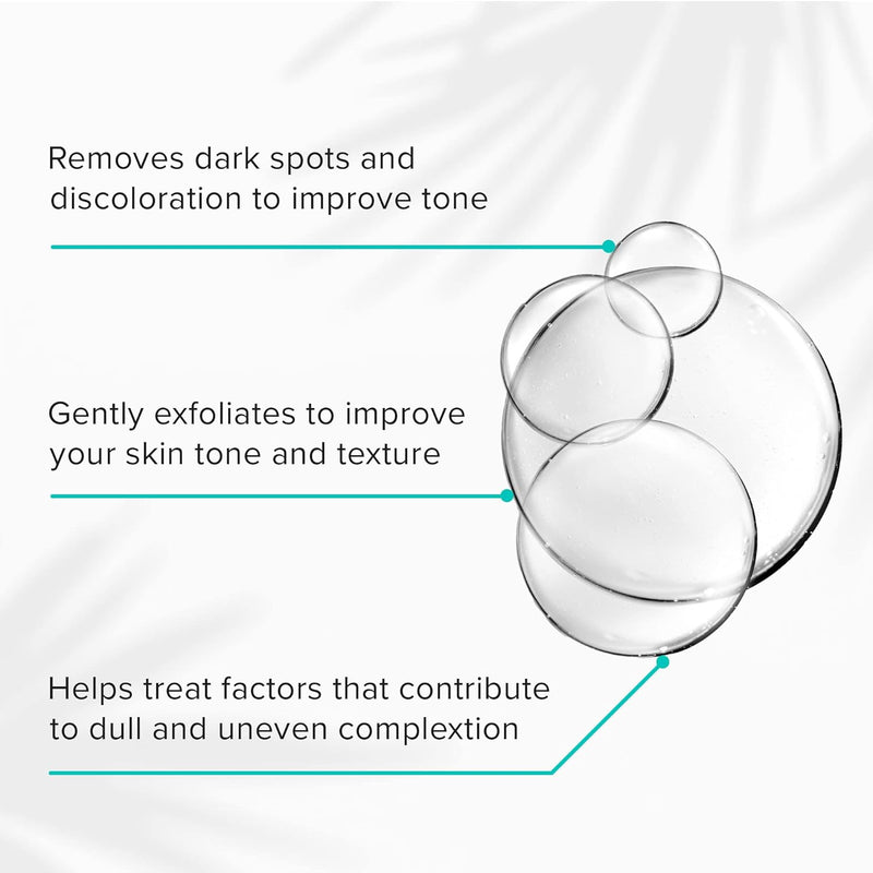 ClarityRx Brighten It 10% Lactic Acid Solution, Natural Plant-Based Exfoliating Face Treatment for Dark Spots, Discoloration & Uneven Skin (2 fl oz)