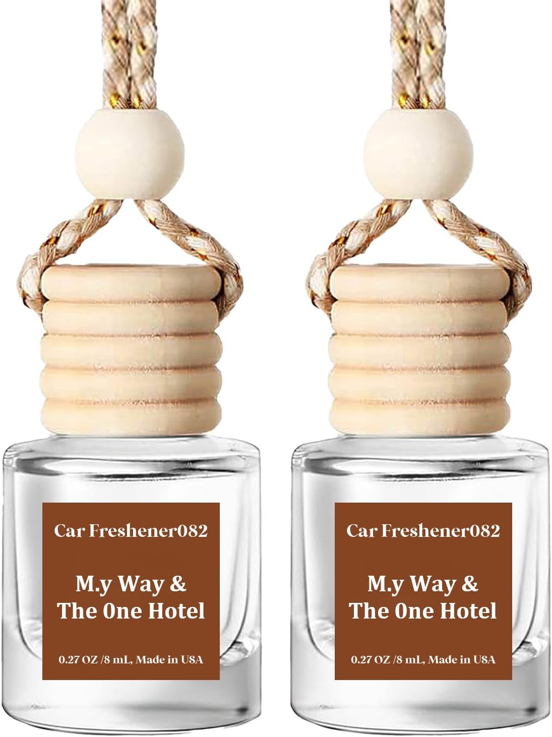 HoogaLife Car Air Freshener Diffuser 2 Pack Hanging Air Freshener Diffuser - Vanilla Cream Fragrance Oil Air D iffuser for Car, 45+ days Long Lasting Fragrance Made in USA C ar Air Fresheners (V54)