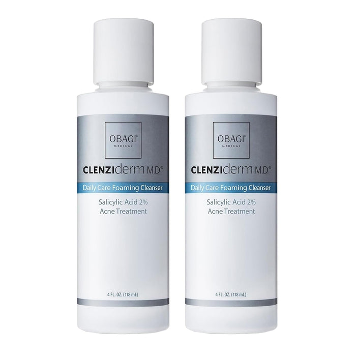 Obagi CLENZIderm M.D. Daily Care Foaming Acne Cleanser – Acne Treatment with 2% Salicylic Acid (BHA)