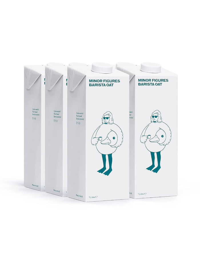 Minor Figures - Oat Milk - Organic - Barista Standard - 32 Oz - 6 Pack - Non Gmo - Plant Based - Vegan - Dairy Free - Shelf Stable - Unsweetened