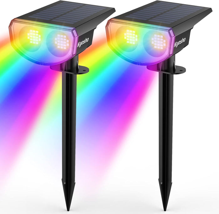 Kyosho Solar Color Spot Lights RGBW Multicolor Tree Pool Solar Spotlight
